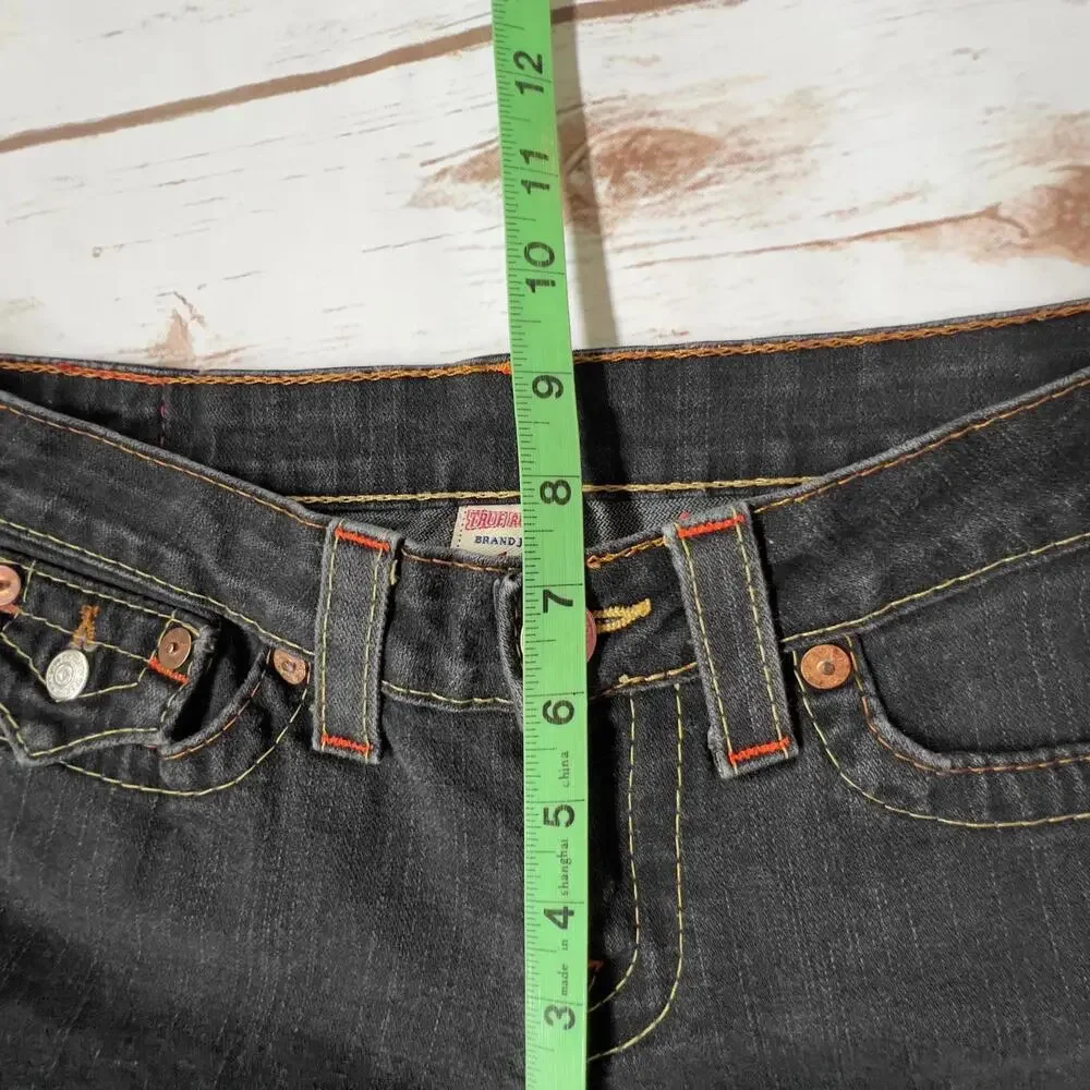 True Religion Billy Dark Wash Relaxed Bootcut Jeans - Size 28